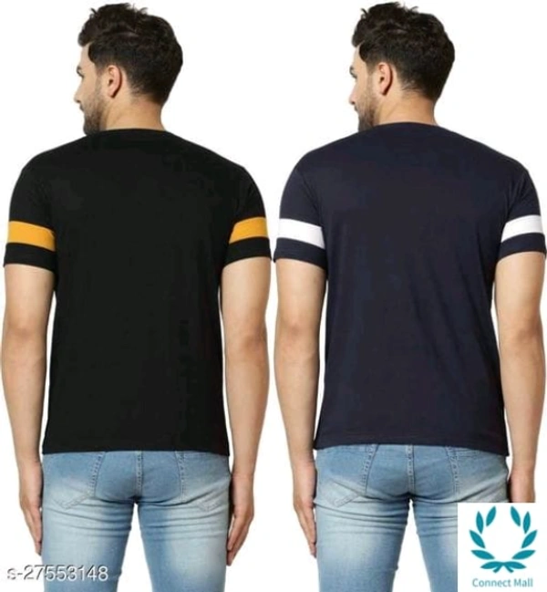 Tazo Cotton T-Shirts For Men  - M, Cotton Blend, Multipack :2